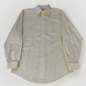 Brooks Brothers Yellow Dress Shirt Men's 16-35 Classic Purple Label (SEE DESC.)
